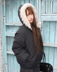 ボイン フード ファー フード パディングジャケット