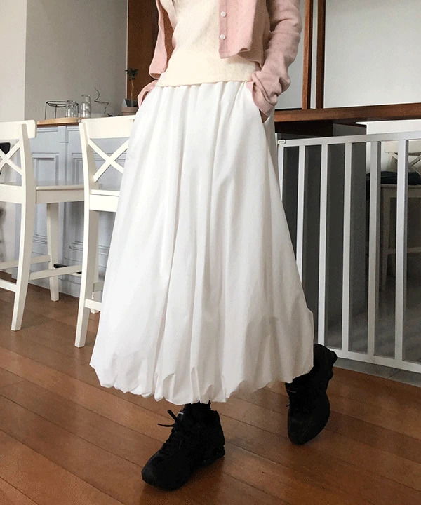 Aruti Banding Pumpkin Long Skirt -2color