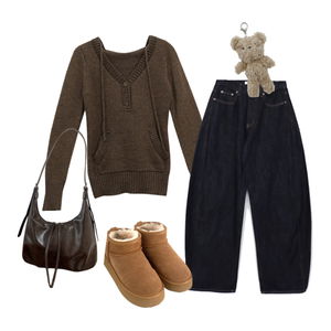 knitwears,jeans,ShoulderBags 코디