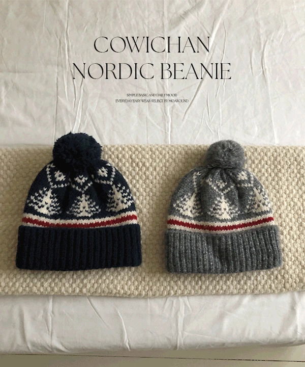 ボリンコウイチャンノルディックドロップビーニー-2color