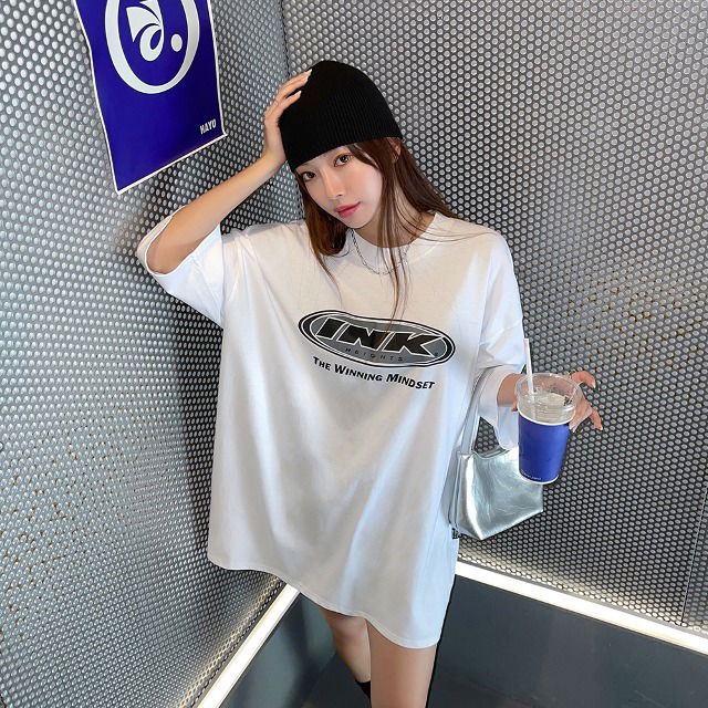 Big size 55-120 ink printing Boxy short sleeve t-shirt