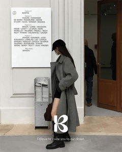 시티 핸드메이드 울 롱 코트