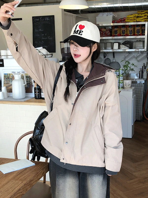 Timo Color Block Hooded Night Jacket