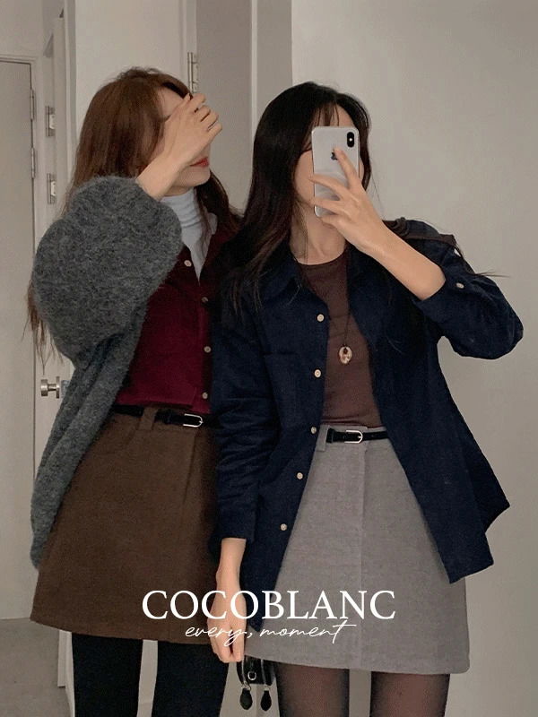 딥무드 코듀로이 셔츠