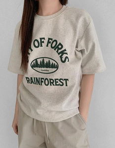 レインフォレストルーズフィット伸縮半袖Tシャツ