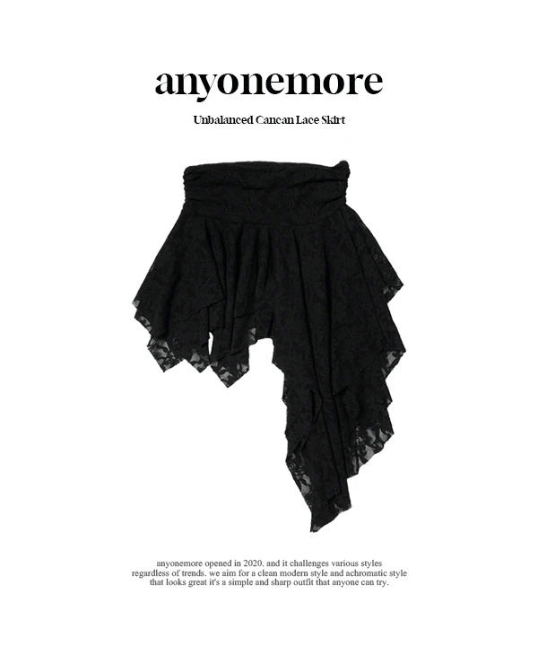 Flanked Cancan Lace Skirt