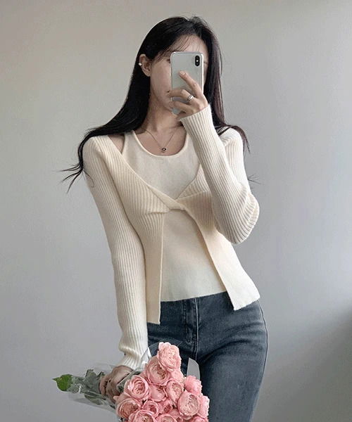 Connie Sleeveless Layered Knitwear