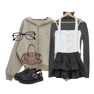 長袖上衣,配飾,針織衫,拉鍊外套 코디