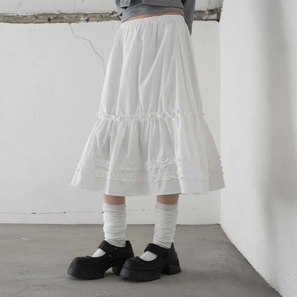 Sor Frill Midi Skirt