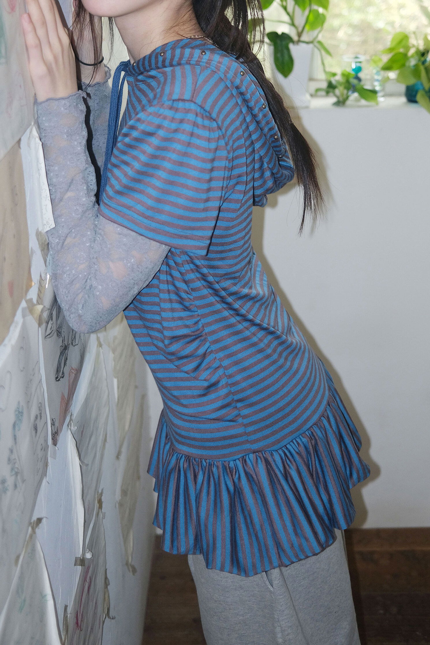 Berrymong layered hoody