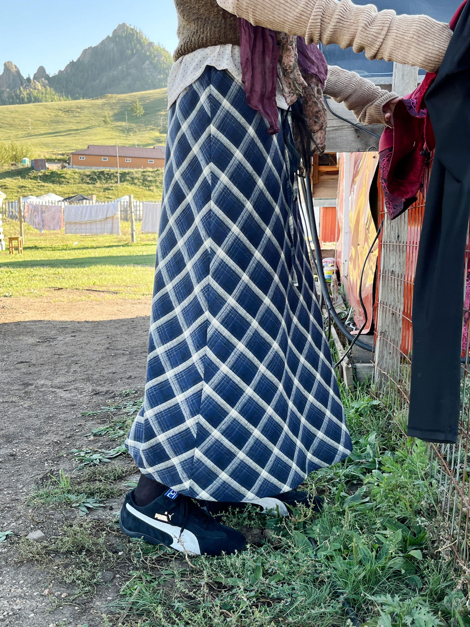 スタンプチェックロングSK