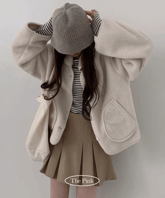 柔軟質感羊毛oversize外套