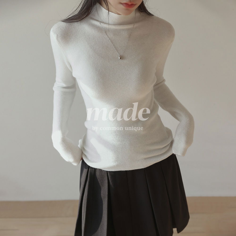 [MADE] Koyu 修身半領針織衫