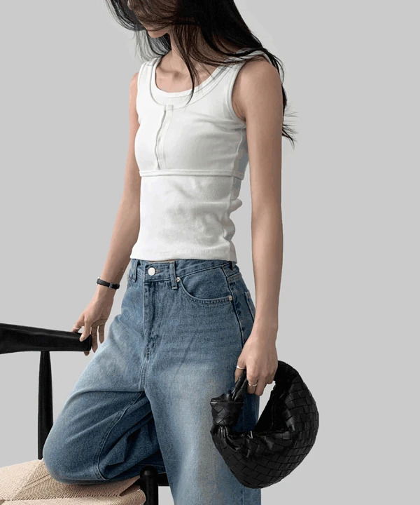 Berrytone Layered Bustier Top 无袖