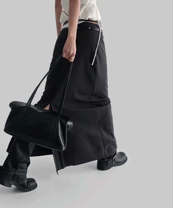 로펠 미니멀 맥시 롱 스커트