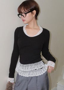 Atelier Lace Layered Knitwear