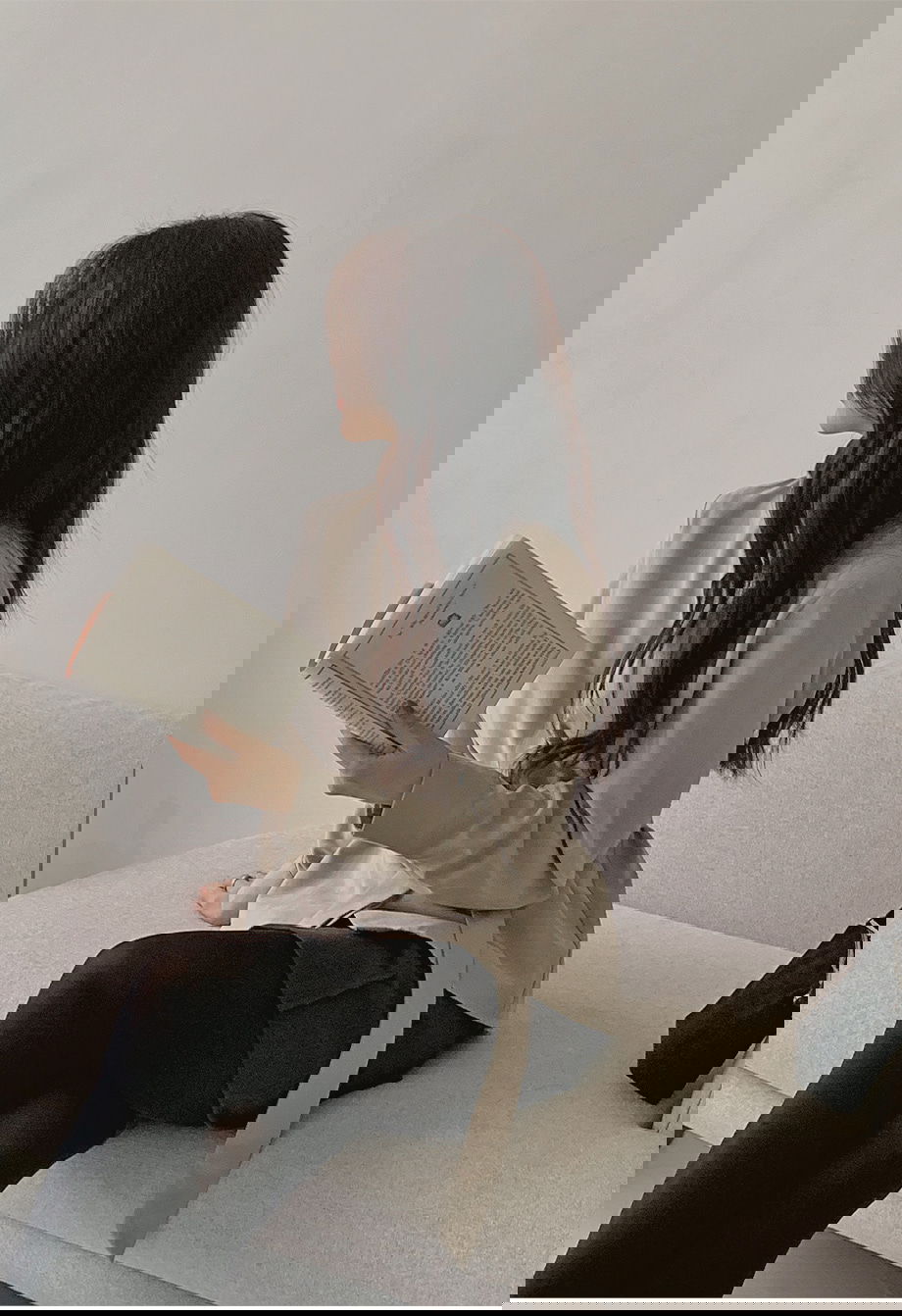 리리앤코 하디브렌 피치기모 하이넥 투웨이 스트랩 셔츠