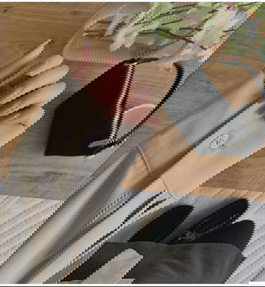 리리앤코 하디브렌 피치기모 하이넥 투웨이 스트랩 셔츠