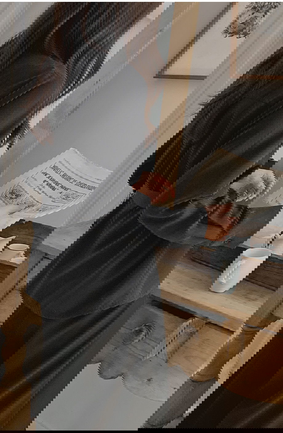 리리앤코 하디브렌 피치기모 하이넥 투웨이 스트랩 셔츠