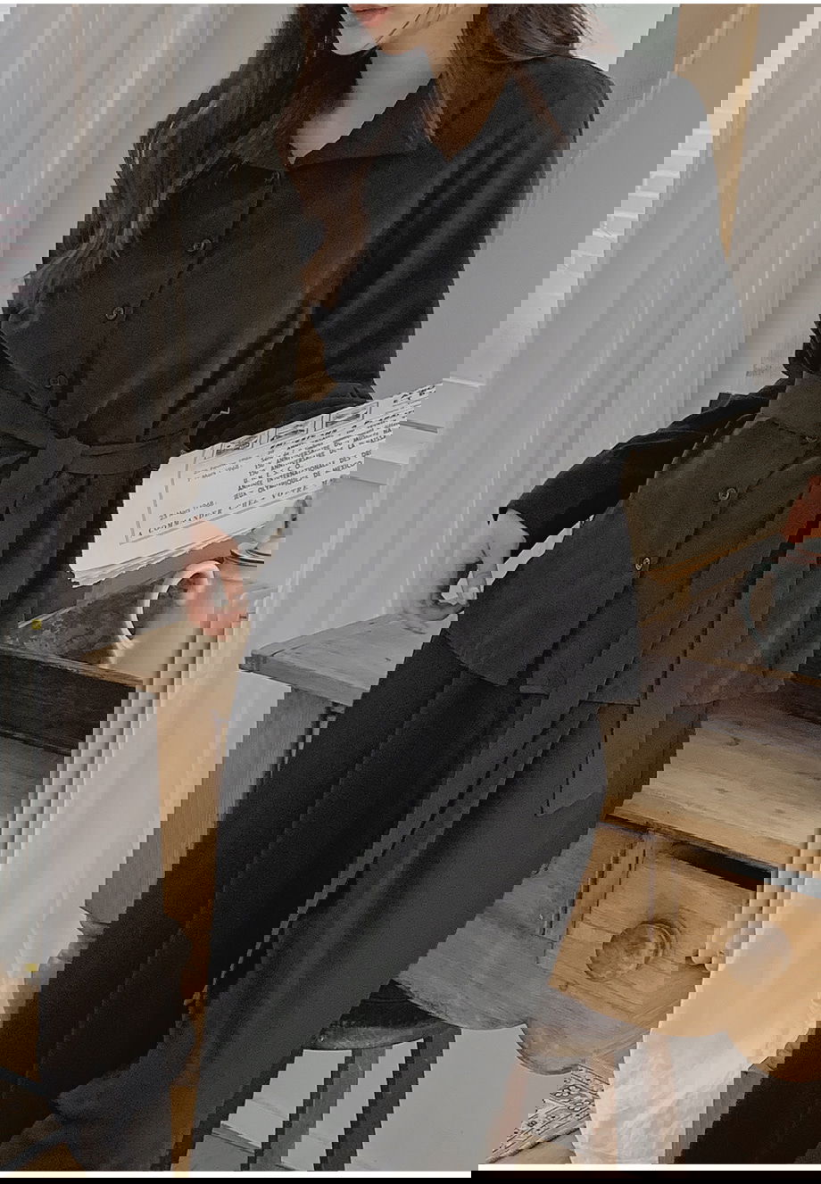 리리앤코 하디브렌 피치기모 하이넥 투웨이 스트랩 셔츠