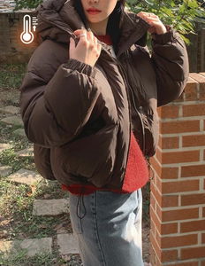 Zenki Hooded High Neck Padded Jacket