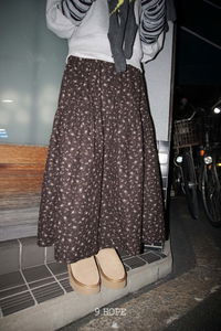 ラプンゼル起毛フラワースカート