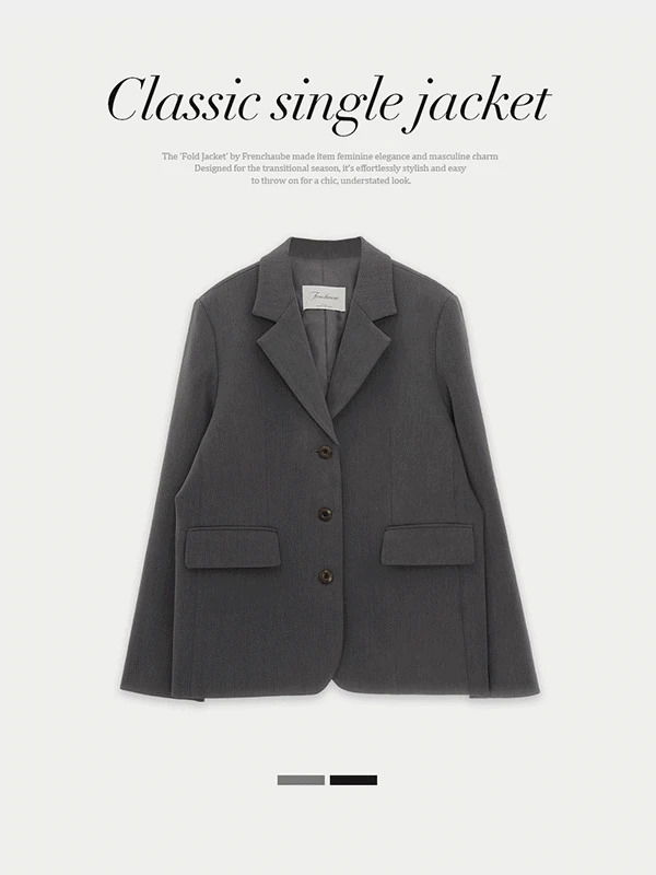 Fold Loose-fit guest look short jacket