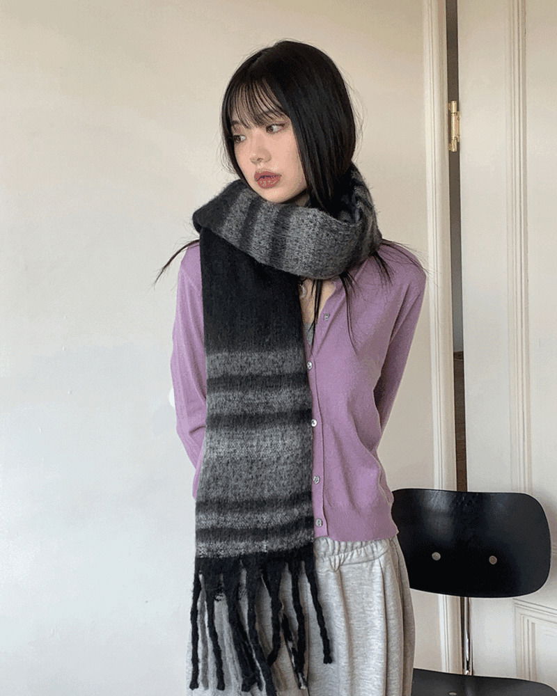 冬日復古格紋長圍巾(只買1個)