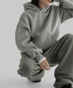 Koit Overfit Rivet Fleece-lined Hoodie