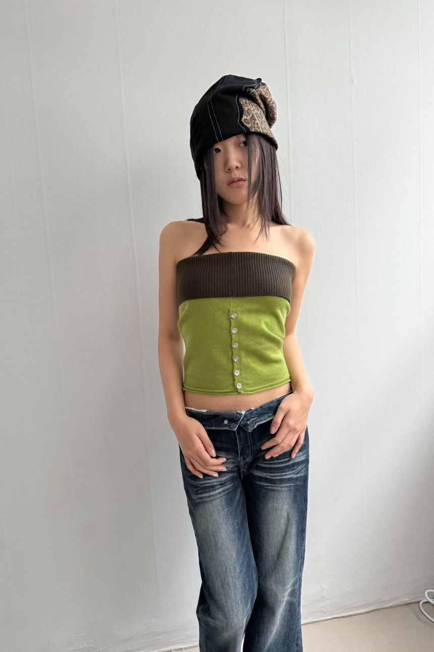 camila knit tube top 無袖