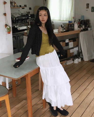 Charlotte Tiered Long Skirt