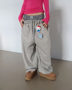 Sagging Trunk Layered Jogger & Wide Pants