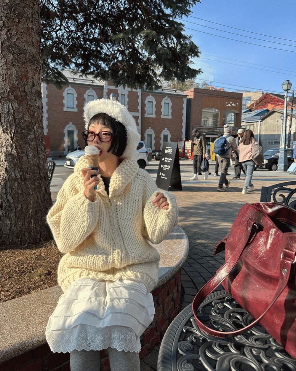 울 양모 니트 집업 자켓 (한겨울 손뜨개 가디건)