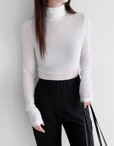 Spandex Turtleneck 3 Basic Turtleneck T-shirt