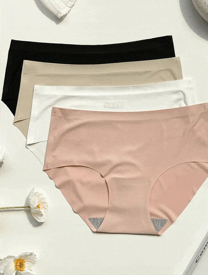 シームレス無縫製ノラインパンツ4color 5個セット