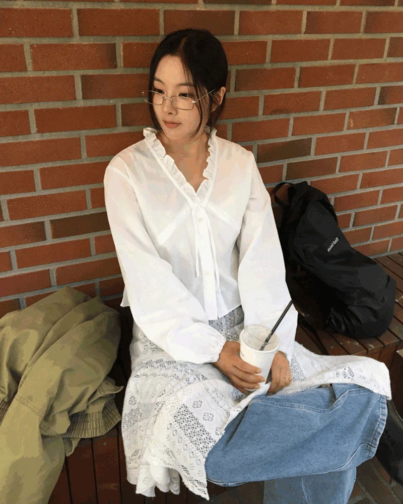 Rosalyn Frill Puff Blouse 雪紡襯衫