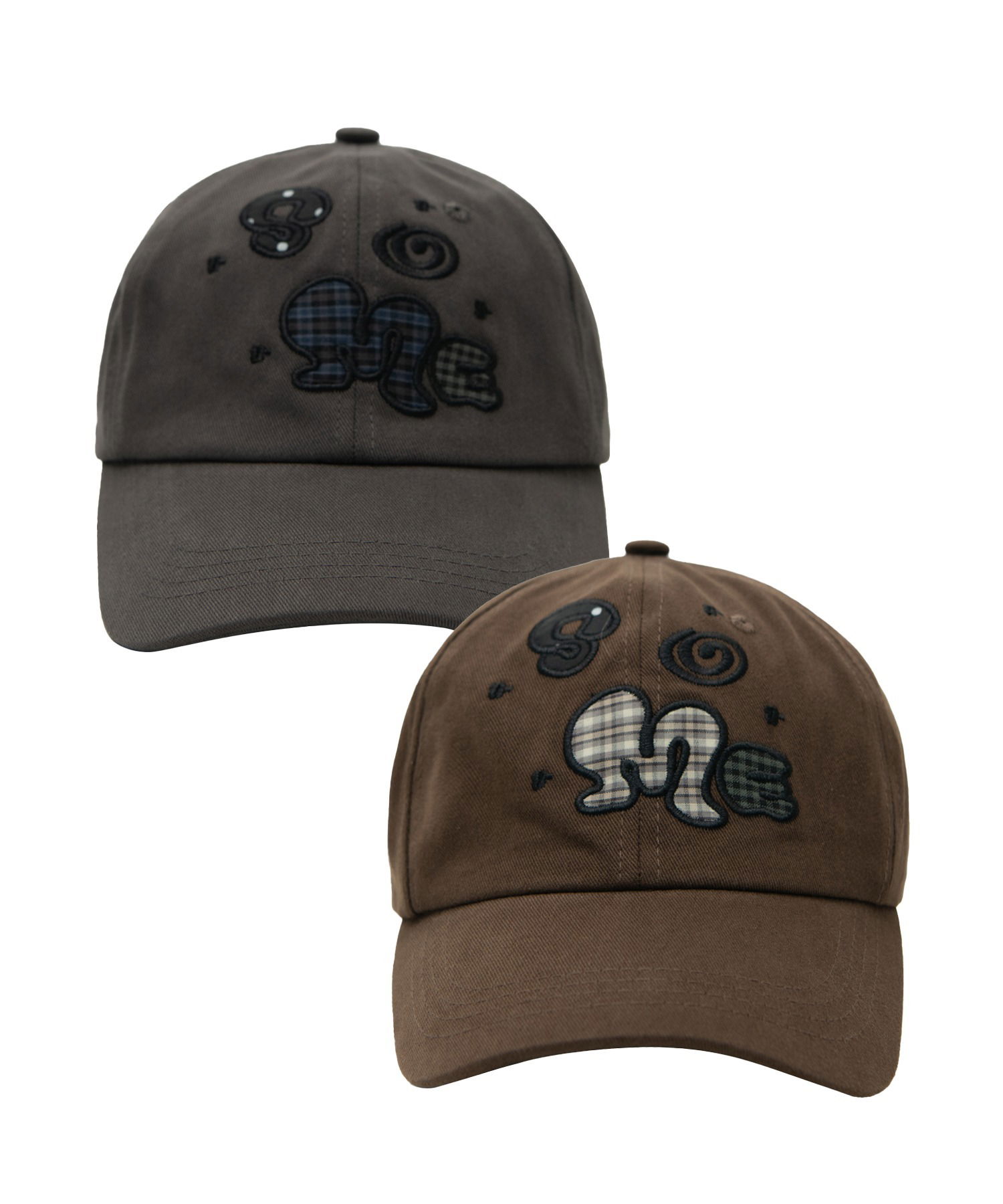 Appliqué color blocking big logo thumb embroidery soft ball cap_2COLOR