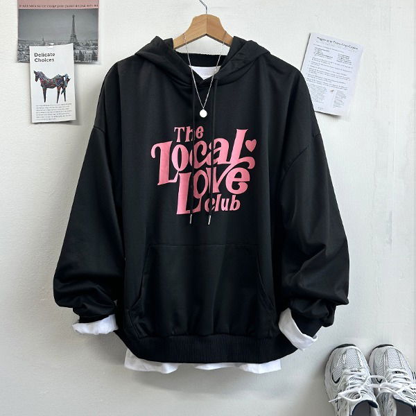 加絨印花連帽衛衣系列