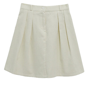 소플레 코듀로이 미디스커트