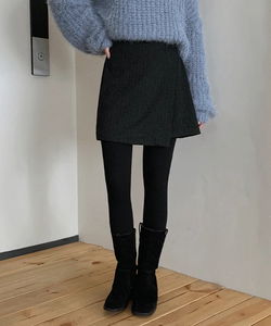 Yutia Back Banding Wrap Stripe Mini Skirt - 2 Colors