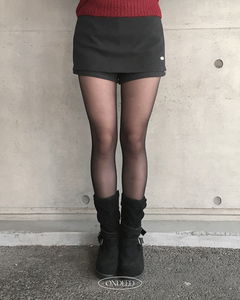 Lopir wool mini skirt pants