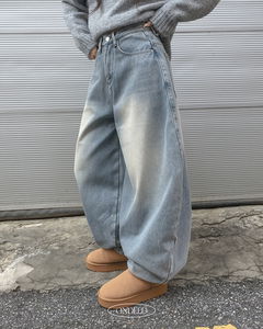 コイニーバルーンフィットデニムワイドパンツ