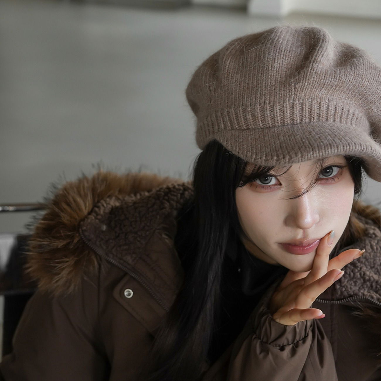 ロールアンゴラマドロスキャップ