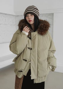 ホーレンダッフル付きフードジャケット