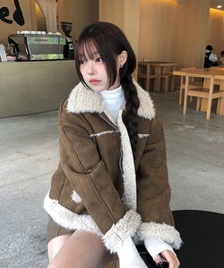 Berlin Shearling Collar Fur Shearling Jacket
