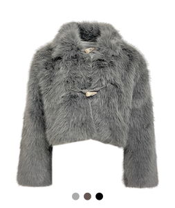 Luna Toggle Fur Crop Jacket