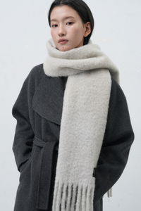 男女通用大號羊毛混紡圍巾