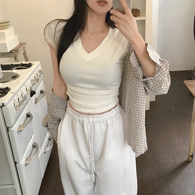 3ver. 캔딩 언발 셔링 티셔츠 -8 color