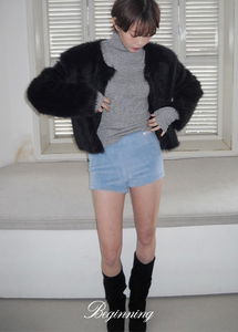Fuzzy Fur Micro Shorts
