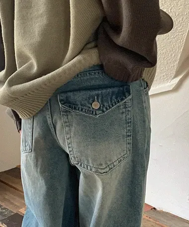 로이델 빈티지 빅포켓 와이드 팬츠